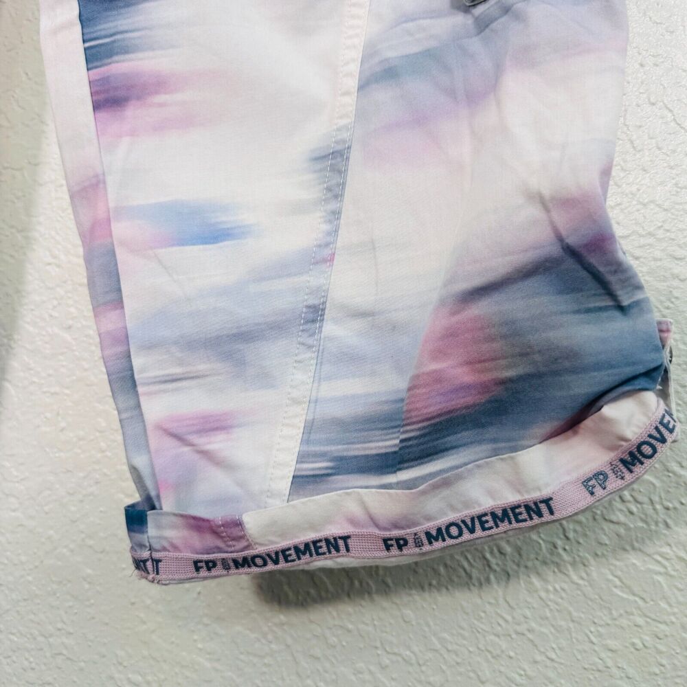 Free People Mesmerize Me Pants Womens Small Marble Cargo Boho FP Movement NEW - Picture 5 of 12